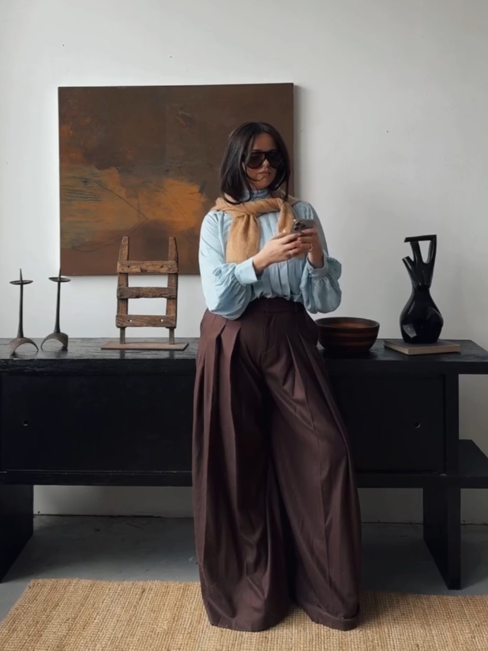 SIMON PLEATED TROUSER - Picture 9 of 10